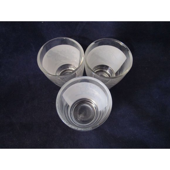 Inappropriate Bad Boy Cartoon Shot Glasses Vintage Anchor Hocking Three IOP - Picture 7 of 14